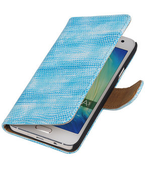 Turquoise Mini Slang Booktype Samsung Galaxy A3 2016 Wallet Cover Hoesje