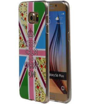 Keizerskroon TPU Cover Case voor Samsung Galaxy S6 Edge Plus Hoesje