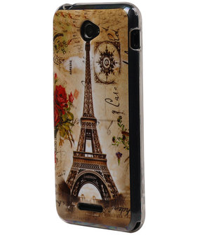 Eiffeltoren TPU Cover Case voor Sony Xperia E4 Hoesje
