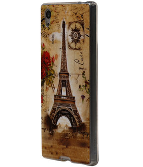 Eiffeltoren TPU Cover Case voor Sony Xperia Z5 Hoesje