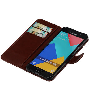 Bruin Smartphone TPU Booktype Samsung Galaxy A5 2016 Wallet Cover Hoesje