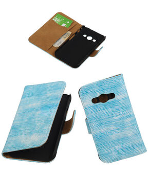 Samsung Galaxy Xcover 3 Booktype Wallet Hoesje Mini Slang Blauw