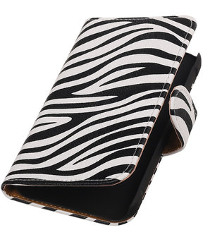 Samsung Galaxy Xcover 3 - Zebra Booktype Wallet Hoesje