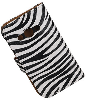 Samsung Galaxy Xcover 3 - Zebra Booktype Wallet Hoesje