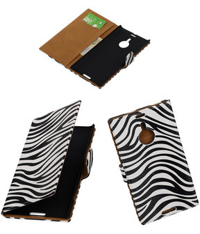 Zebra Booktype Nokia Lumia 1520 Wallet Cover Hoesje