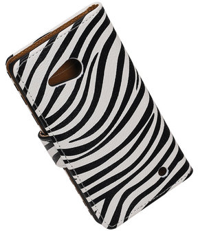 Zebra Booktype Microsoft Lumia 550 Wallet Cover Hoesje