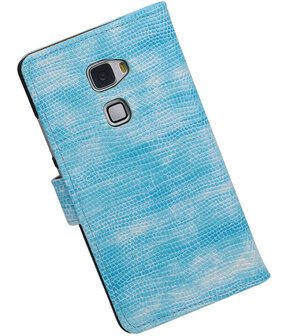 Turquoise Mini Slang Booktype Huawei Mate S Wallet Cover Hoesje