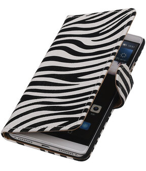Zebra Booktype Huawei Mate S Wallet Cover Hoesje