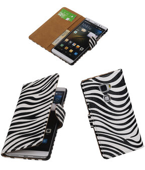 Zebra Booktype Huawei Mate S Wallet Cover Hoesje