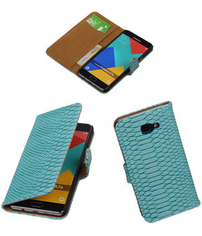 Turquoise Slang Booktype Samsung Galaxy A7 2016 Wallet Cover Hoesje