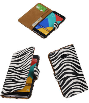 Zebra Booktype Samsung Galaxy A7 2016 Wallet Cover Hoesje