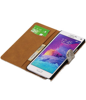 Lace Wit Samsung Galaxy Note 4 Book/Wallet Case/Cover Hoesje