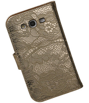 Lace Goud Samsung Galaxy Grand Neo Book/Wallet Case