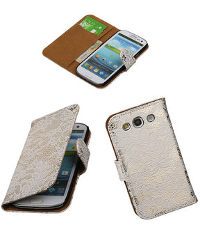 Lace Wit Samsung Galaxy S3 Neo Book/Wallet Case/Cover Hoesje