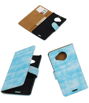 Microsoft Lumia 950 XL - Booktype Wallet Hoesje Mini Slang Turquoise