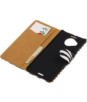 Microsoft Lumia 950 XL - Zebra Booktype Wallet Hoesje