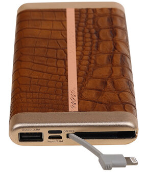 Bruin Krokodil SunPin Powerbank 10000 mAh iPhone/iPad Oplader