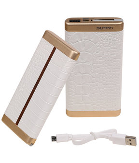Wit Krokodil SunPin Powerbank 10000 mAh iPhone/iPad Oplader