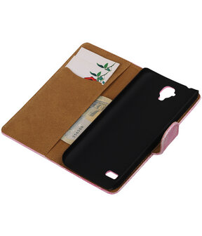Roze Mini Slang Booktype Huawei Y560 / Y5 Wallet Cover Hoesje