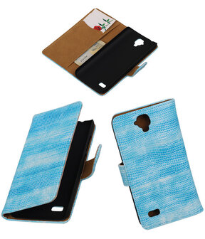 Turquoise Mini Slang Booktype Huawei Y560 / Y5 Wallet Cover Hoesje