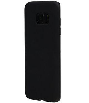 Hoesje voor Samsung Galaxy S7 Edge TPU Back Cover Zwart