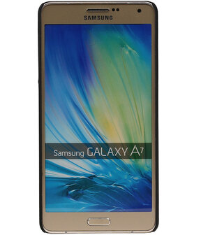 Samsung Galaxy A7 - Roma Hardcase Hoesje Zwart