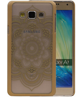 Samsung Galaxy A7 - Roma Hardcase Hoesje Goud