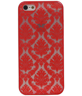 Apple iPhone 5/5S - Brocant Hardcase Hoesje Rood