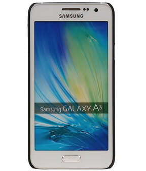 Samsung Galaxy A3 - Brocant Hardcase Hoesje Zwart