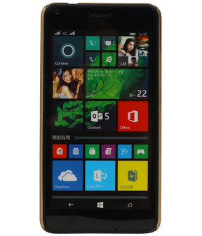 Microsoft Lumia 640 - Brocant Hardcase Hoesje Goud