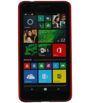 Microsoft Lumia 640 - Brocant Hardcase Hoesje Rood