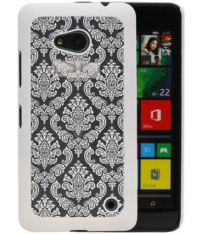 Microsoft Lumia 640 - Brocant Hardcase Hoesje Wit