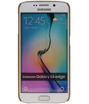 Samsung Galaxy S6 Edge - Brocant Hardcase Hoesje Goud