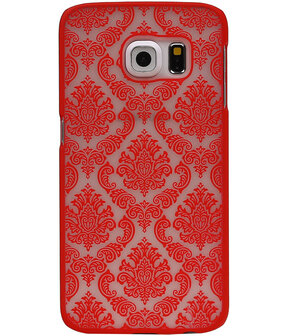 Samsung Galaxy S6 Edge - Brocant Hardcase Hoesje Rood