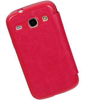 Polar Map Case Roze Huawei Ascend G510 TPU Bookcover Hoesje