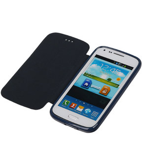 Polar Map Case Donker Blauw Samsung Galaxy S4 mini TPU Bookcover Hoesje