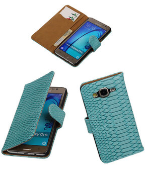 Samsung Galaxy On5 - Slang Turquoise Booktype Wallet Hoesje