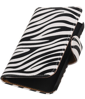 Zebra Booktype Samsung Galaxy Xcover 2 S7710 Wallet Cover Hoesje