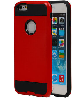 Rood Bestcases Tough Armor TPU Back Cover Case Apple iPhone 6/6S Hoesje