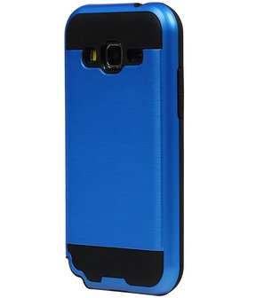 Blauw Bestcases Tough Armor TPU Back Cover Samsung Galaxy Core Prime Hoesje