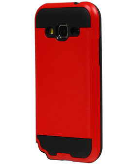 Rood Bestcases Tough Armor TPU Back Cover Samsung Galaxy Core Prime Hoesje