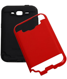Rood Bestcases Tough Armor TPU Back Cover Samsung Galaxy Core Prime Hoesje