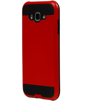 Rood BestCases Tough Armor TPU back cover hoesje voor Samsung Galaxy J7