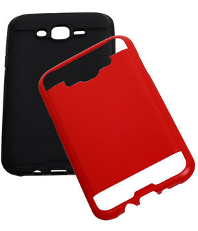 Rood BestCases Tough Armor TPU back cover hoesje voor Samsung Galaxy J7