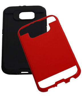 Rood BestCases Tough Armor TPU back cover hoesje voor Samsung Galaxy S6