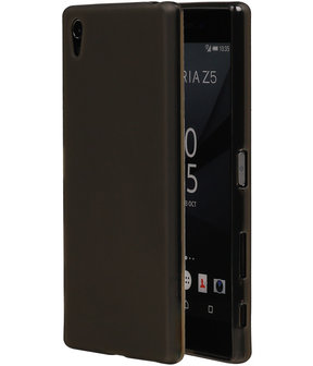 Sony Xperia Z5 Premium TPU Hoesje Transparant Grijs