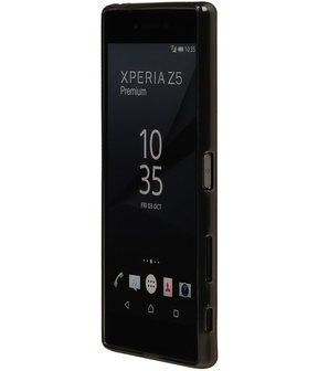 Sony Xperia Z5 Premium TPU Hoesje Transparant Grijs