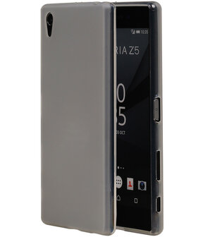 Sony Xperia Z5 Premium TPU Hoesje Transparant Wit