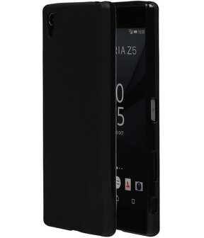 Sony Xperia Z5 Premium TPU Hoesje Zwart
