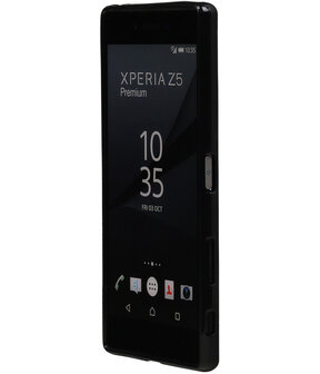 Sony Xperia Z5 Premium TPU Hoesje Zwart